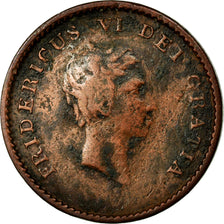 Moneta, Danimarca, Frederik VI, 2 Skilling, 1809, MB+, Rame, KM:663