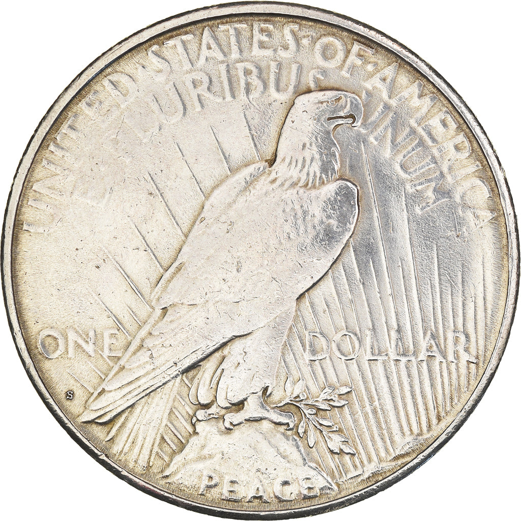 Moneda, Estados Unidos, Peace Dollar, Dollar, 1923, San Francisco, BC+, Plata