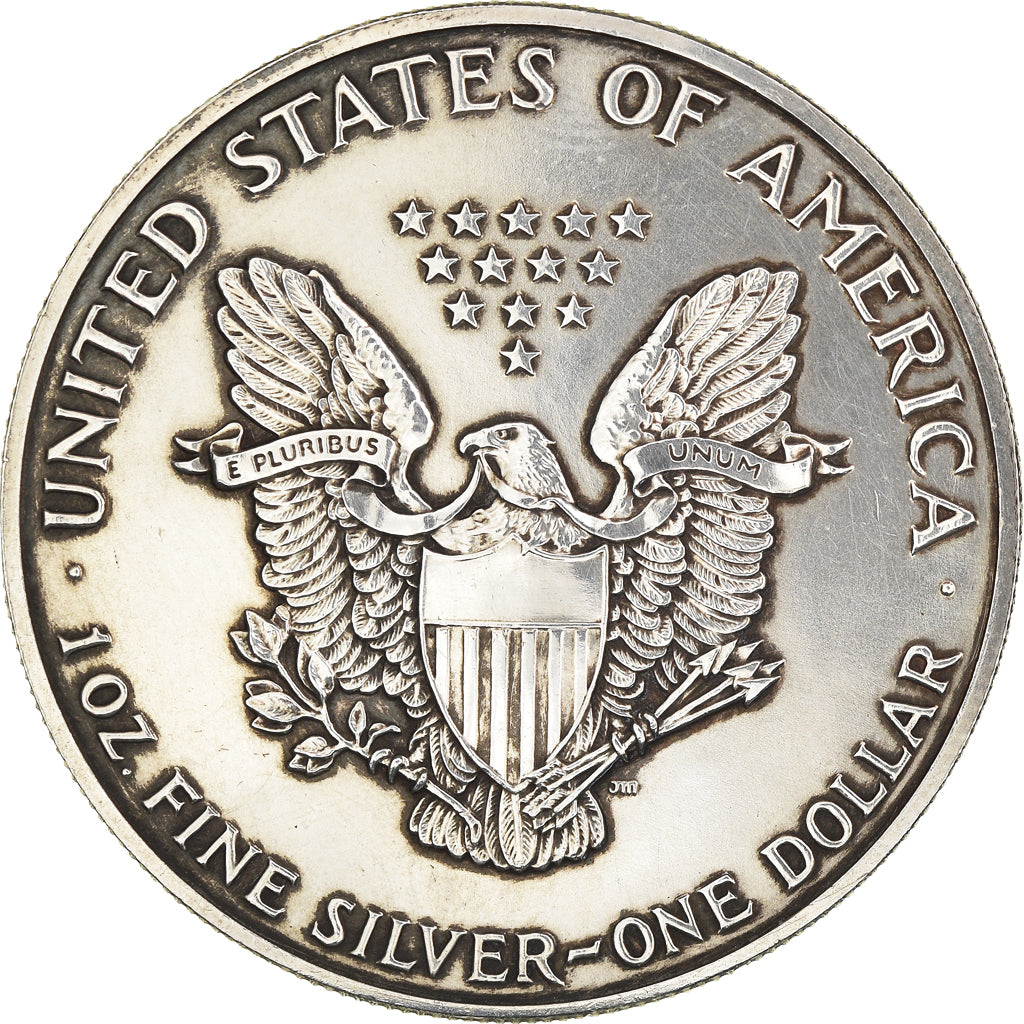 Coin, United States, Silver Eagle, Dollar, 1990, Philadelphia, EF(40-45)