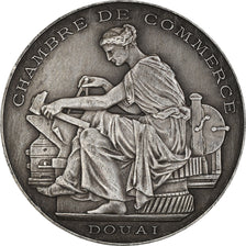 France, Medal, Chambre de Commerce., Douai, AU(55-58), Silver