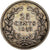 Coin, Netherlands, William II, 25 Cents, 1849, Utrecht, EF(40-45), Silver, KM:76