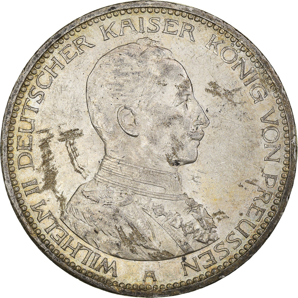Coin, German States, Prussia., Wilhelm II, 5 Mark, 1914, Berlin, EF(40-45)