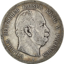 Coin, German States, Prussia., Wilhelm I, 5 Mark, 1874, Berlin, VF(20-25)