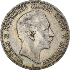 Coin, German States, Prussia., Wilhelm II, 5 Mark, 1904, Berlin, VF(20-25)
