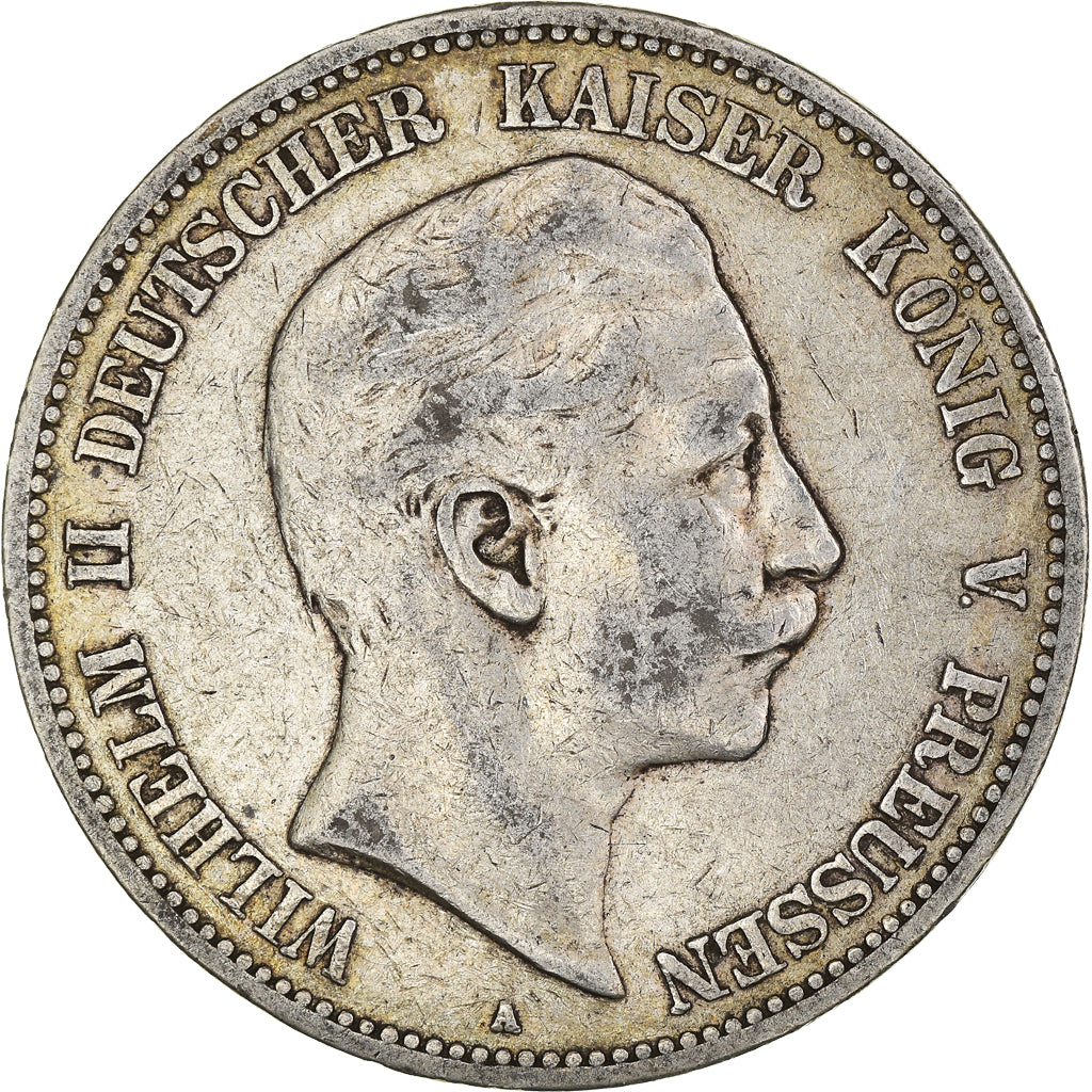 Coin, German States, Prussia., Wilhelm II, 5 Mark, 1903, Berlin, VF(20-25)