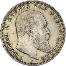Münze, Deutsch Staaten, Württemberg., Wilhelm II, 3 Mark, 1909, Stuttgart, SS