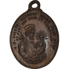 France, Medal, Prayer to St. Joseph, Religions., AU(55-58), Copper