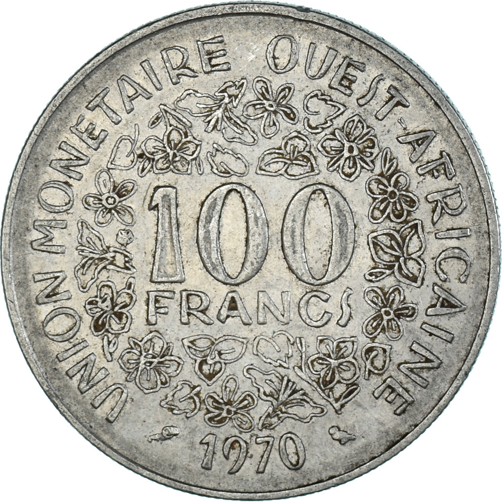 Münze, West African States, 100 Francs, 1970