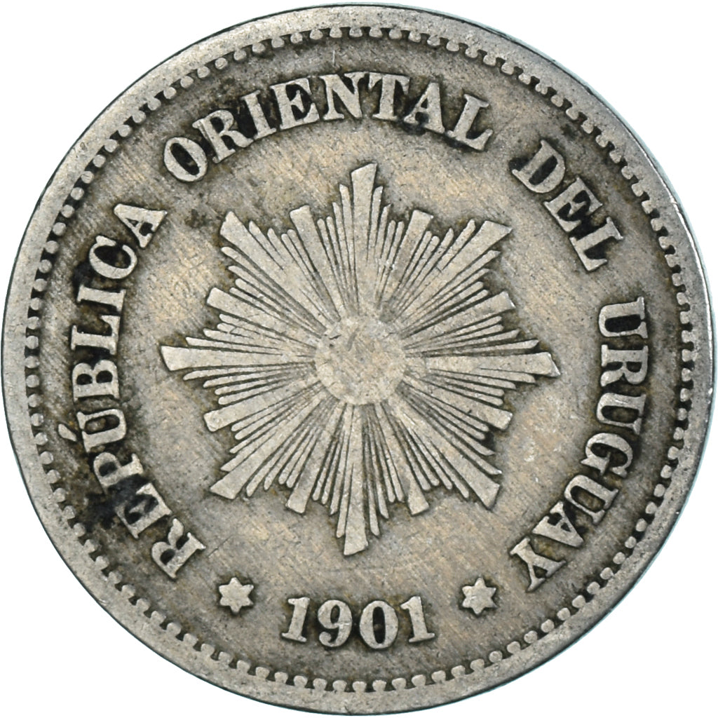 Coin, Uruguay, 5 Centesimos, 1901