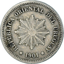 Coin, Uruguay, 5 Centesimos, 1901