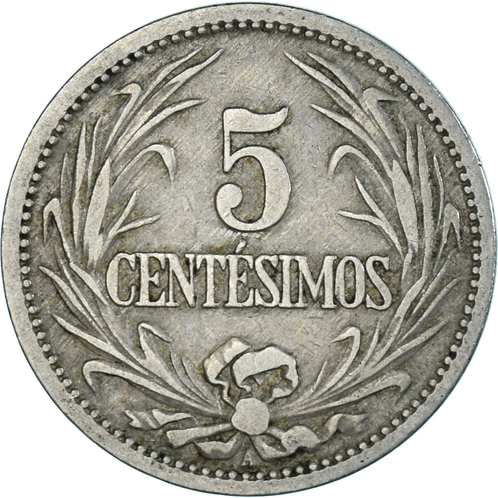 Coin, Uruguay, 5 Centesimos, 1901