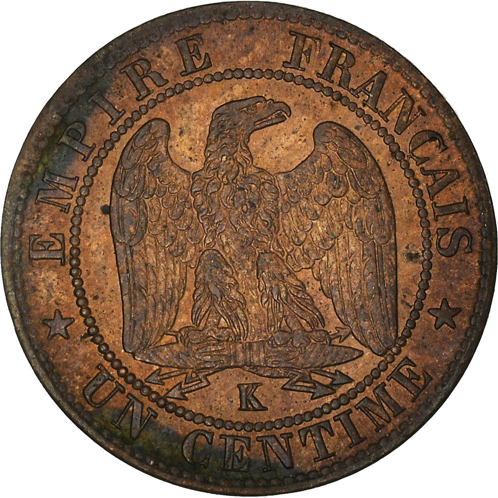 Monnaie, France, Napoleon III, Centime, 1862, Bordeaux, SUP, Bronze, Gadoury:87