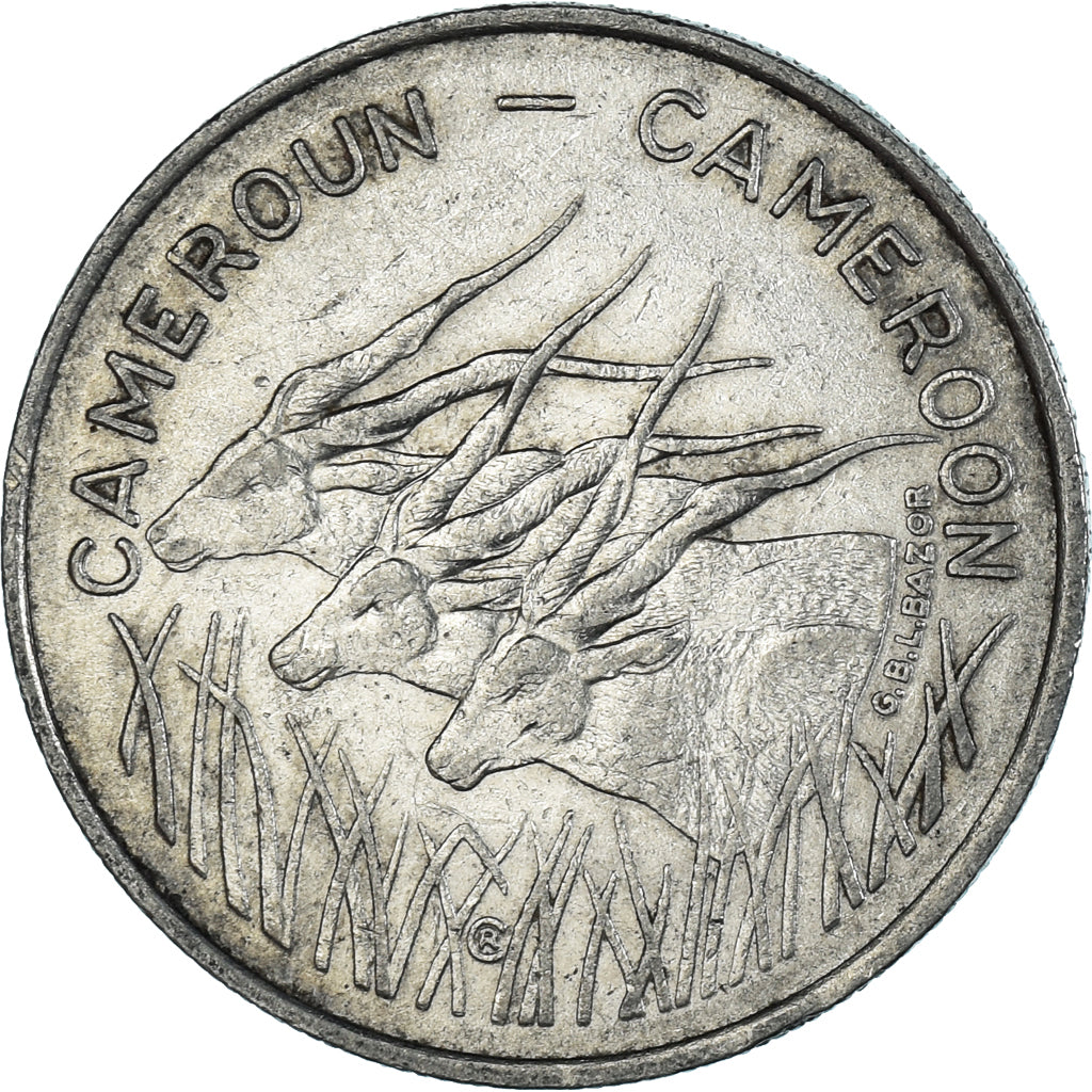 Coin, Cameroon, 100 Francs, 1975