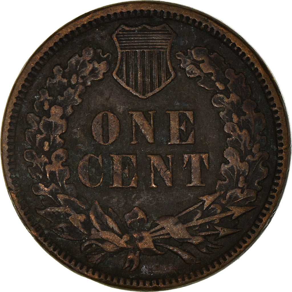 Coin, United States, Indian Head, Cent, 1880, Philadelphia, EF(40-45), Bronze