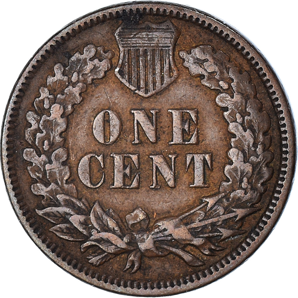 Coin, United States, Indian Head, Cent, 1896, Philadelphia, EF(40-45), Bronze