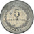 Coin, El Salvador, 5 Centavos, 1986