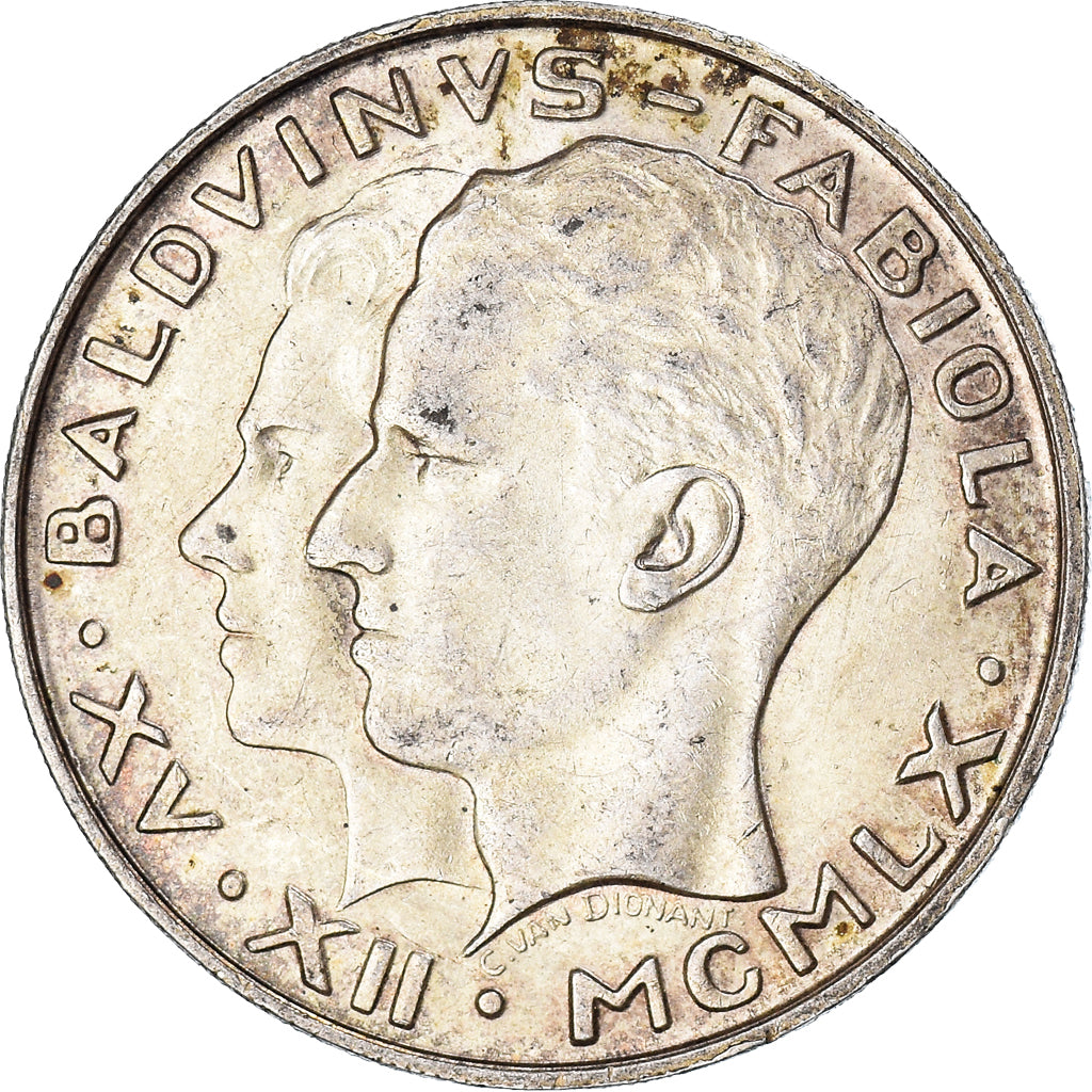 Coin, Belgium, Baudouin I, 50 Francs, 1960, Royal Belgium Mint, EF(40-45)