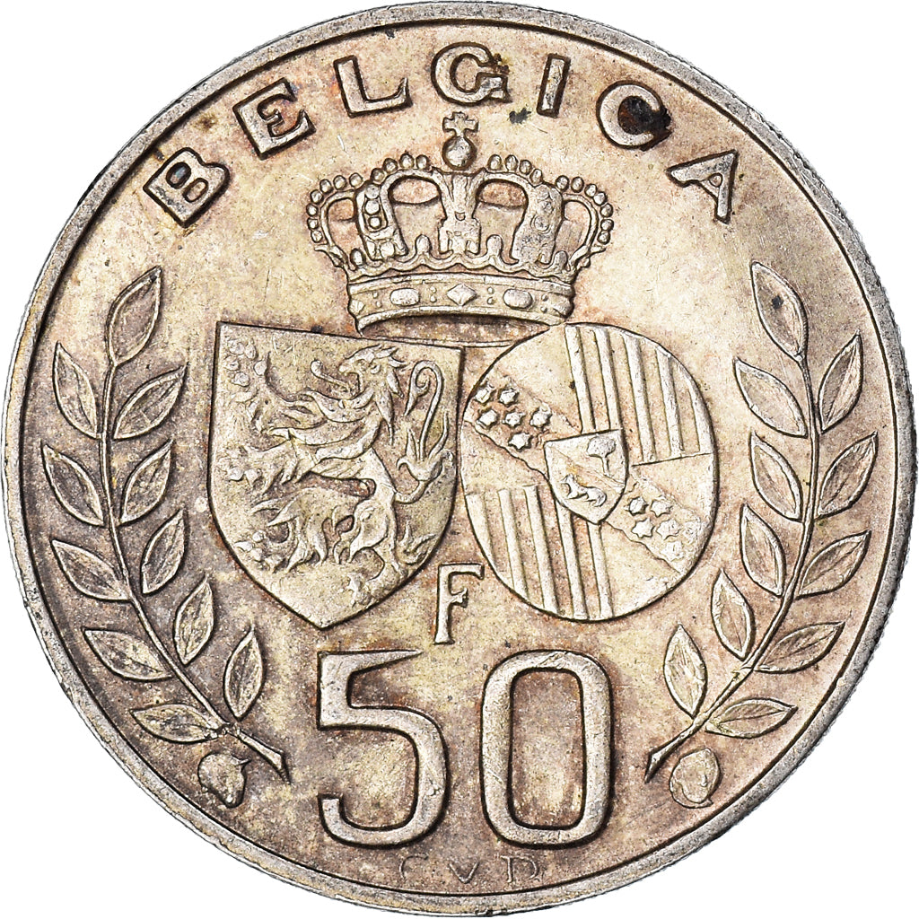 Coin, Belgium, Baudouin I, 50 Francs, 1960, Royal Belgium Mint, EF(40-45)
