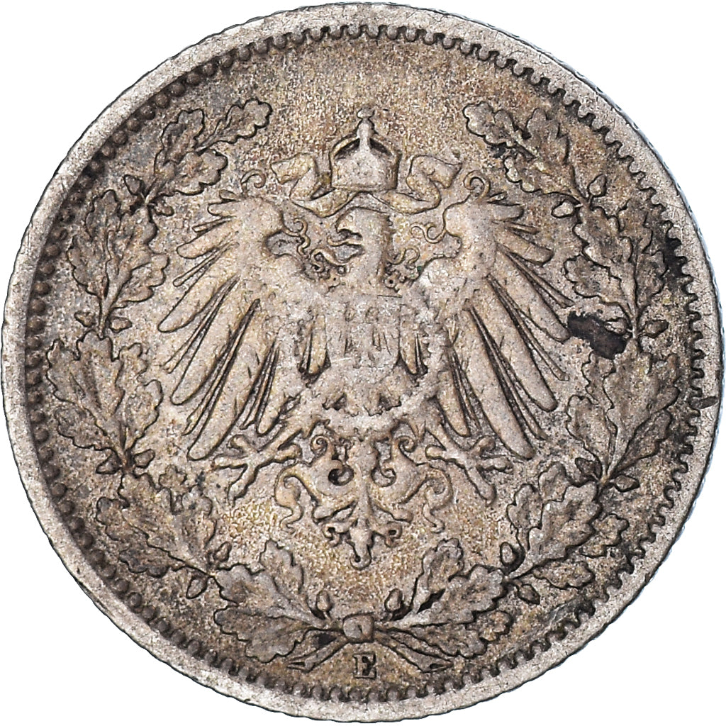 Münze, Deutsch Staaten, 1/2 Mark, 1905, Muldenhütten, S, Silber, KM:17