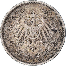 Münze, Deutsch Staaten, 1/2 Mark, 1905, Muldenhütten, S, Silber, KM:17