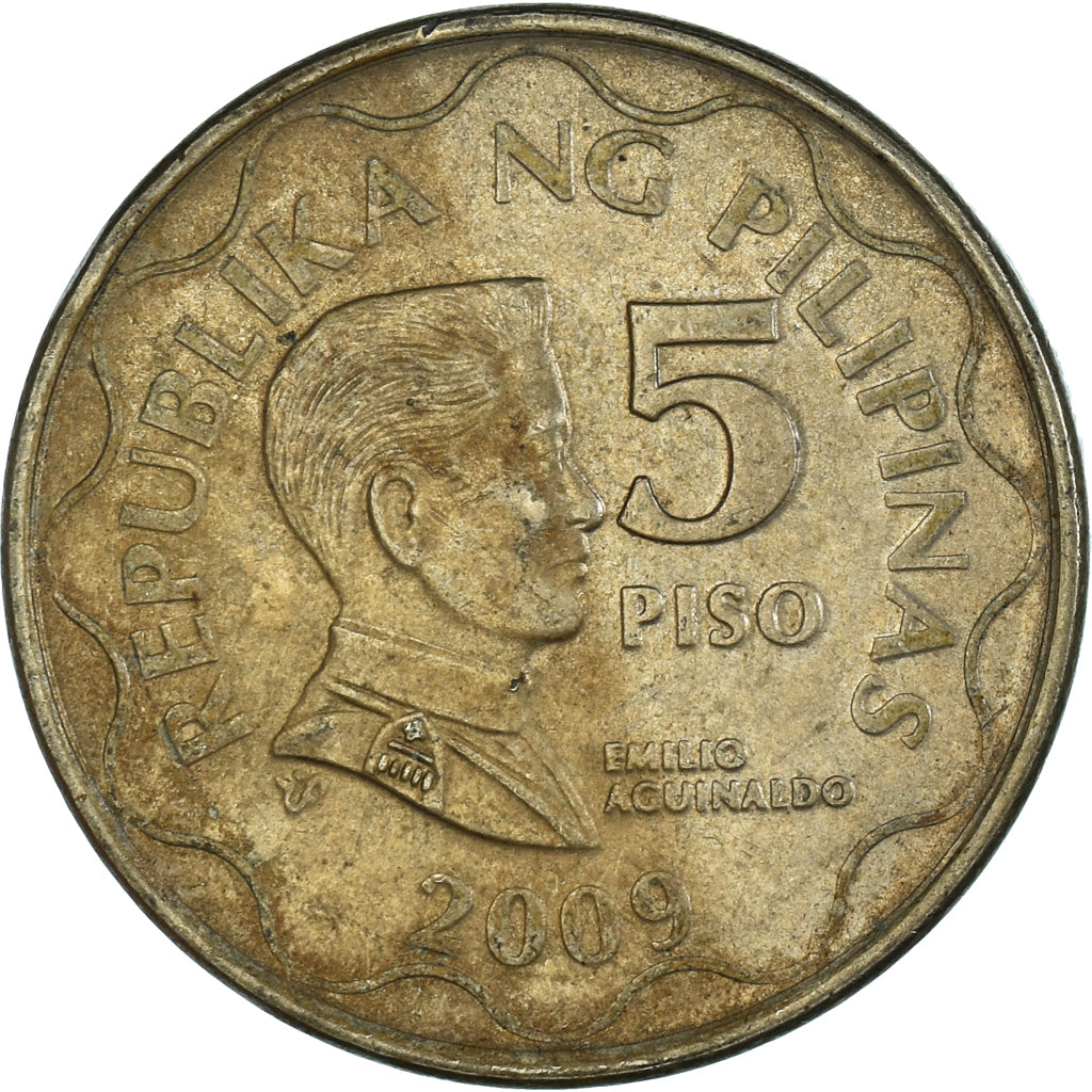 Moneta, Filippine, 5 Piso, 2009