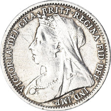 Monnaie, Grande-Bretagne, Victoria, 3 Pence, 1895, British Royal Mint, TB