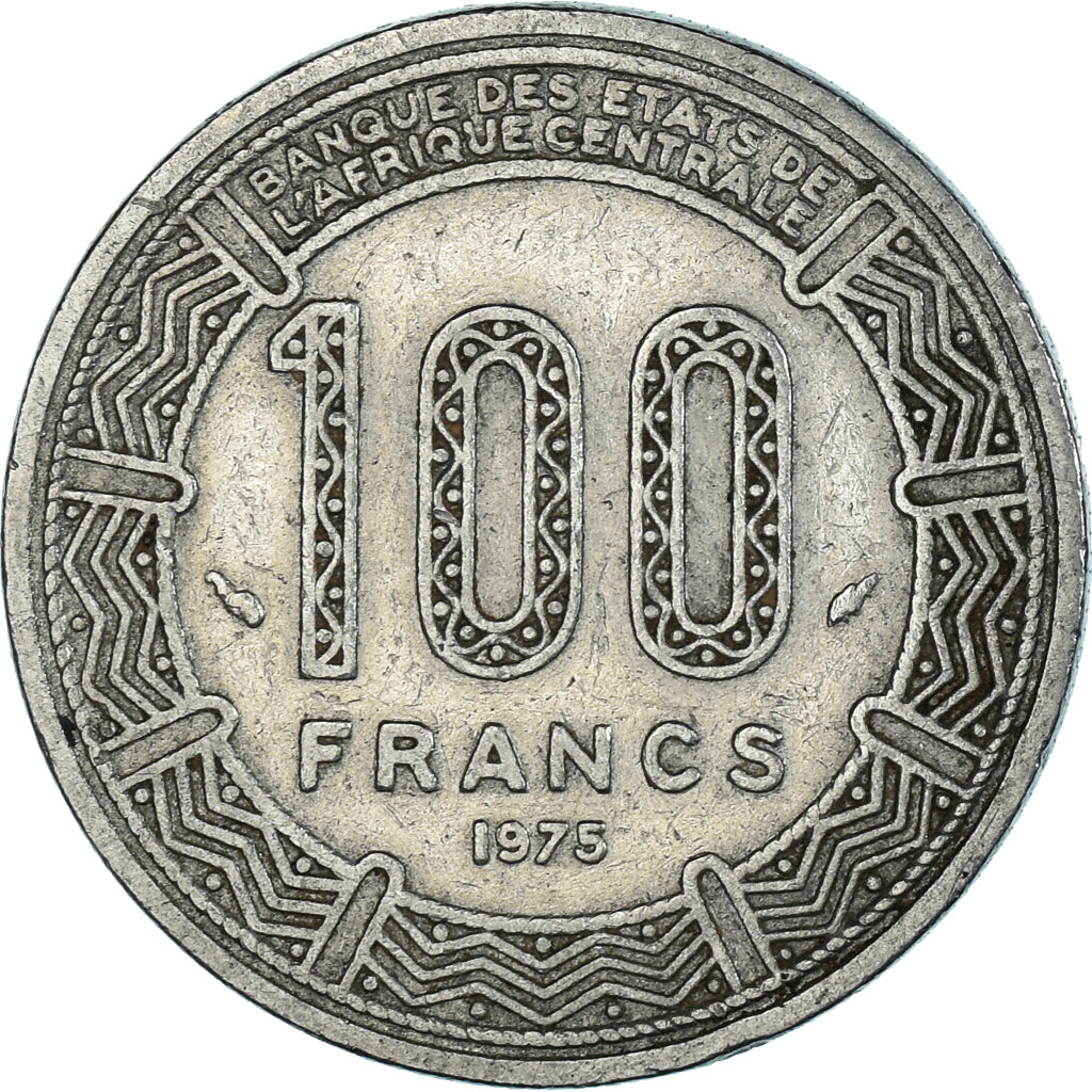 Moeda, Chade, 100 Francs, 1975