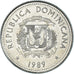 Munten, Dominicaanse Republiek, 25 Centavos, 1989