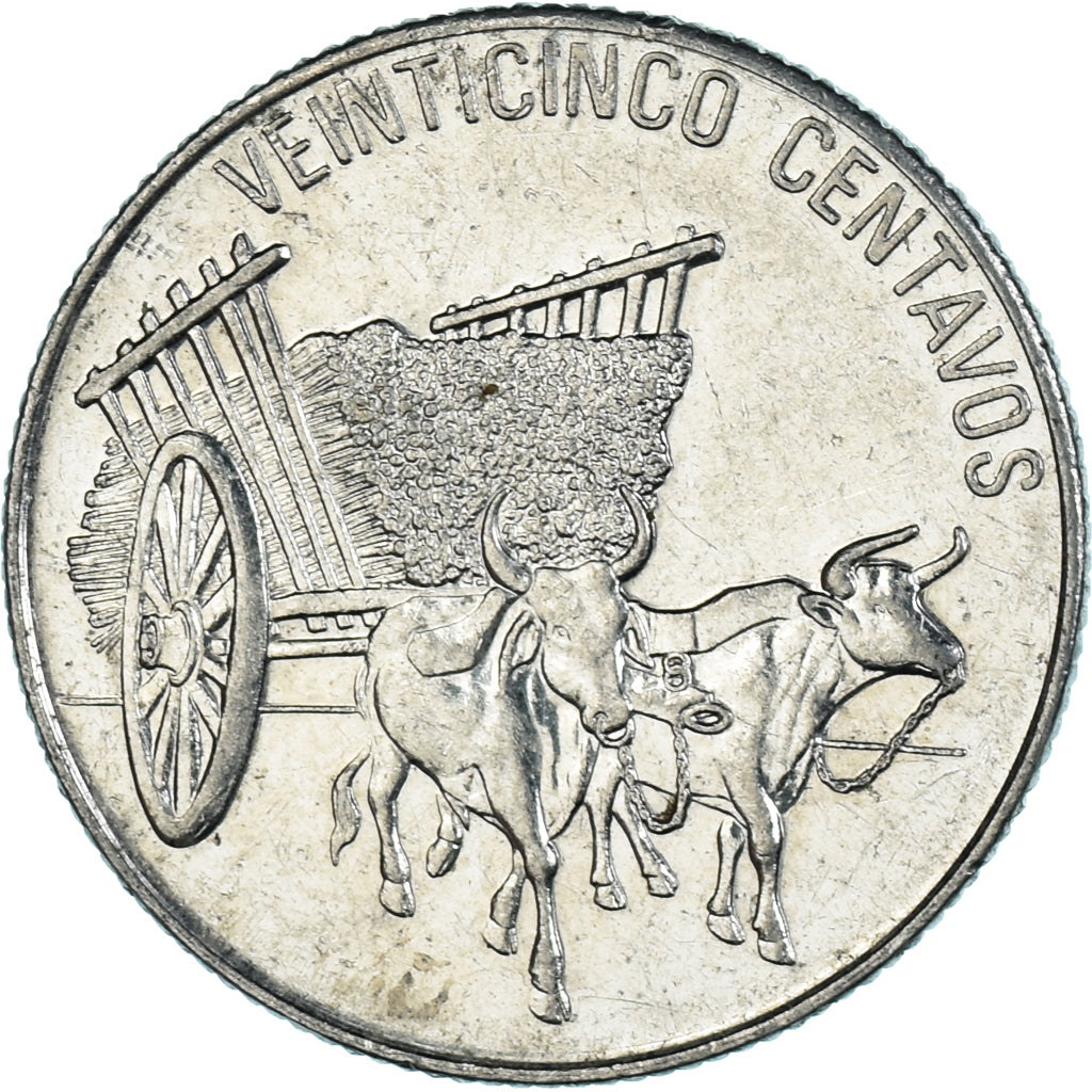 Munten, Dominicaanse Republiek, 25 Centavos, 1989