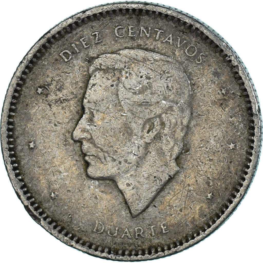 Moneta, Republika Dominikany, 10 Centavos, 1986