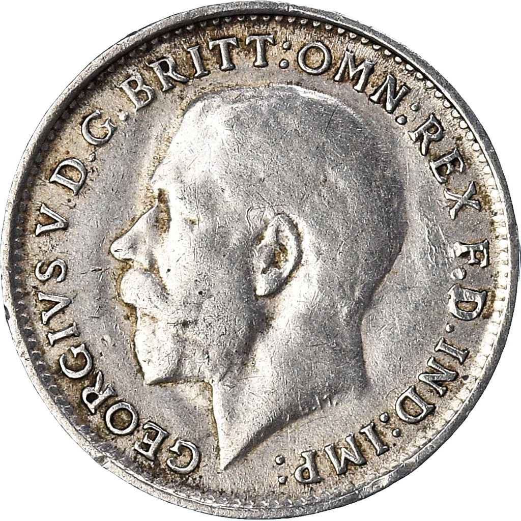 Coin, Great Britain, George V, 3 Pence, 1917, British Royal Mint, VF(20-25)