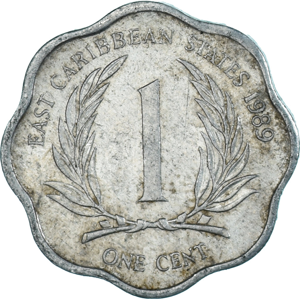 Moneta, Państwa Wschodnich Karaibów, Cent, 1989