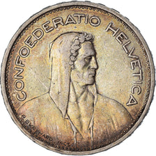 Coin, Switzerland, 5 Francs, 1933, Bern, EF(40-45), Silver, KM:40
