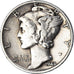 Coin, United States, Mercury Dime, Dime, 1944, Denver, VF(30-35), Silver, KM:140
