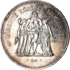 Coin, France, Hercule, 50 Francs, 1976, Paris, AU(55-58), Silver, KM:941.1