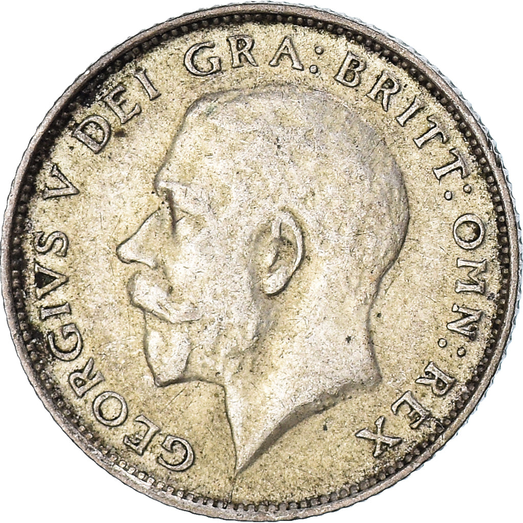 Coin, Great Britain, George V, 6 Pence, 1924, British Royal Mint, VF(30-35)