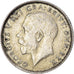 Moneda, Gran Bretaña, George V, 6 Pence, 1924, British Royal Mint, BC+, Plata