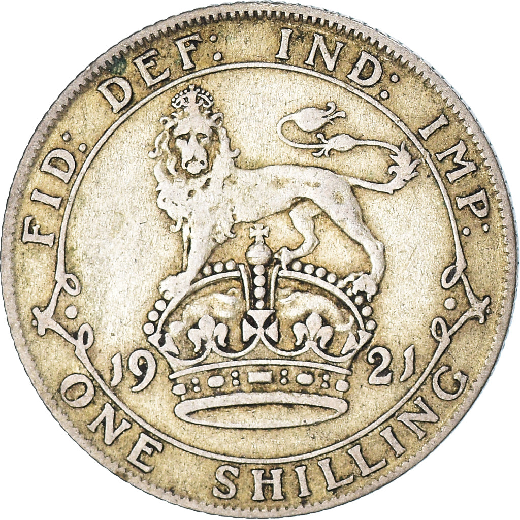 Coin, Great Britain, George V, Shilling, 1921, British Royal Mint, EF(40-45)