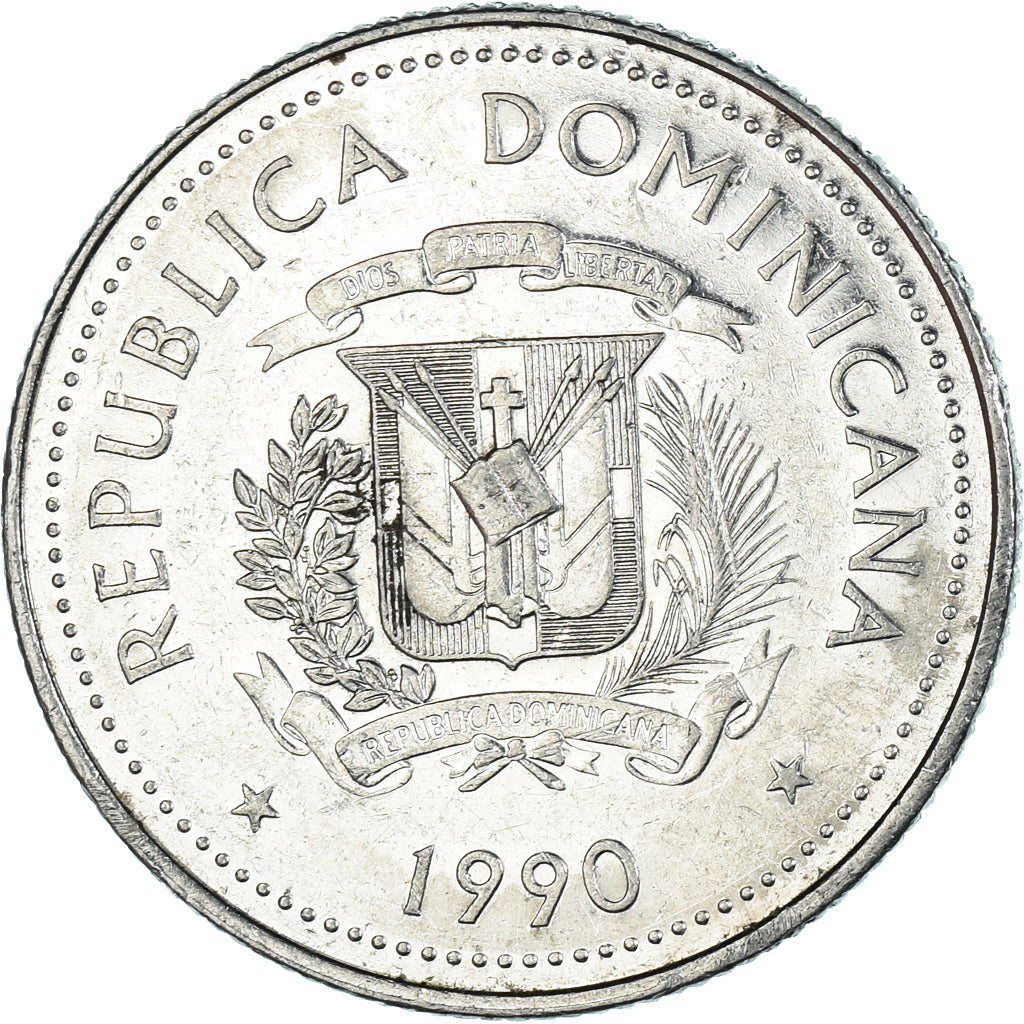 Monnaie, DOMINICA, 25 Centavos, 1990