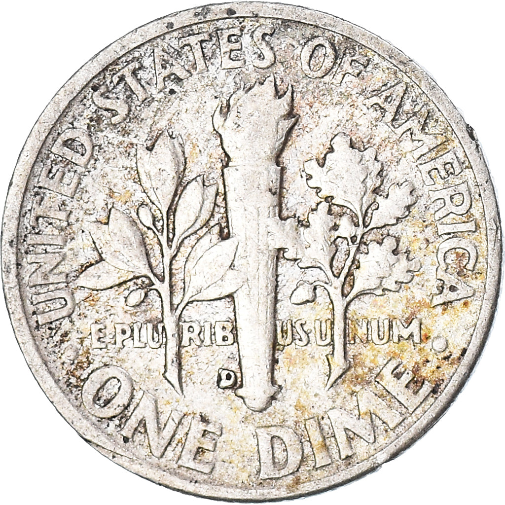 Coin, United States, Dime, 1956, Denver, EF(40-45), Silver, KM:195