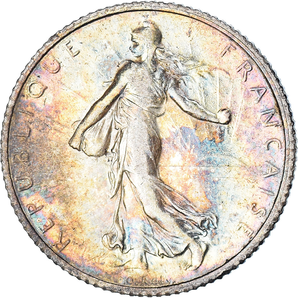 Coin, France, Semeuse, Franc, 1919, Paris, VF(30-35), Silver, KM:844.1