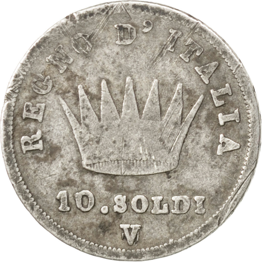STATI ITALIANI, KINGDOM OF NAPOLEON, Napoleon I, 10 Soldi, 1812, Venice, MB,...
