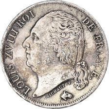 Monnaie, France, Louis XVIII, Franc, 1818, Paris, TB, Argent, Gadoury:449