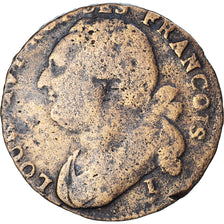 Monnaie, France, Louis XVI, Type François, 12 Deniers, 1792 - (An 4), Limoges