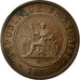 Moneta, Indocina francese, Cent, 1888, Paris, BB, Bronzo, KM:1, Lecompte:40