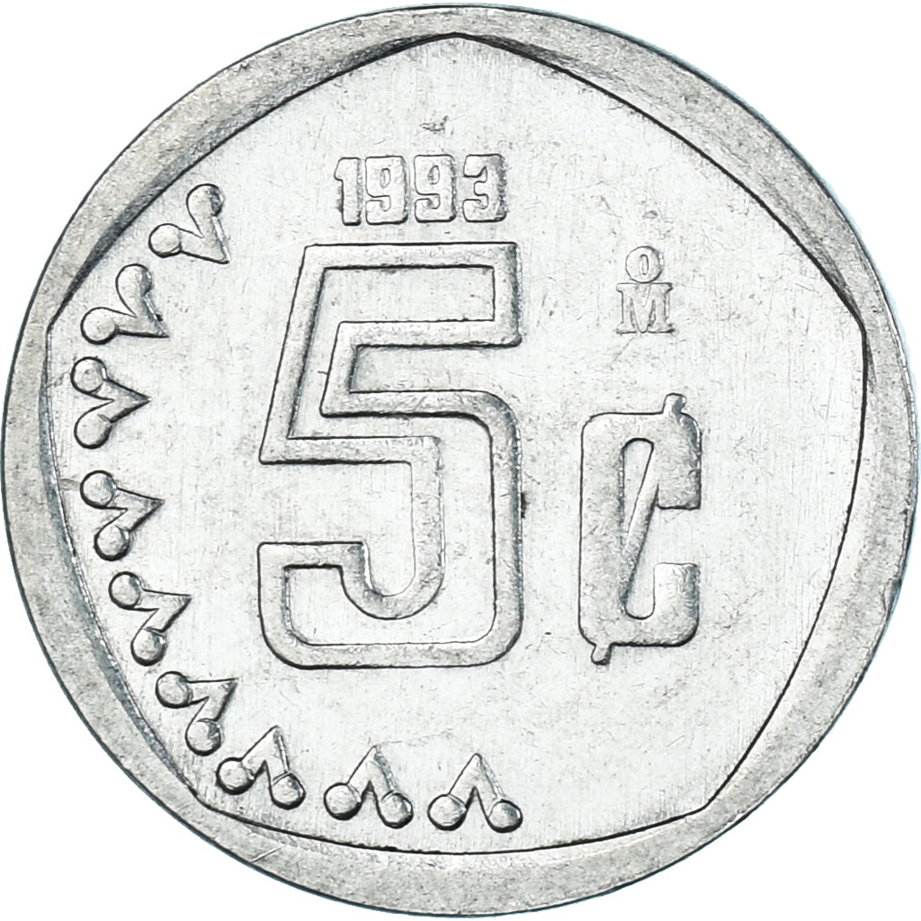 Munten, Mexico, 5 Centavos, 1993