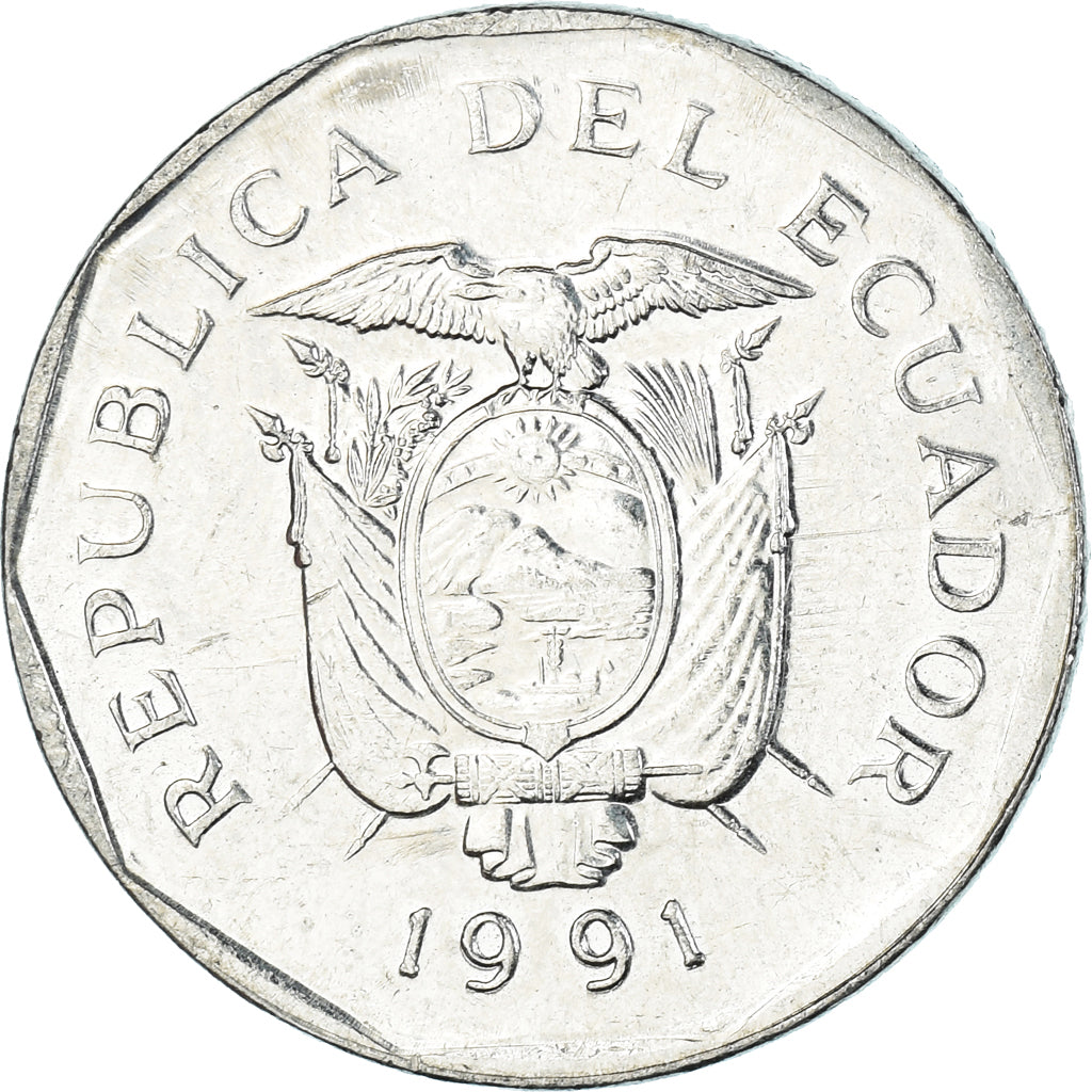Munten, Ecuador, 10 Sucres, Diez, 1991
