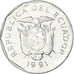Münze, Ecuador, 10 Sucres, Diez, 1991