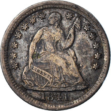 Coin, United States, Seated Liberty, Drapery Added, Half Dime, 1841