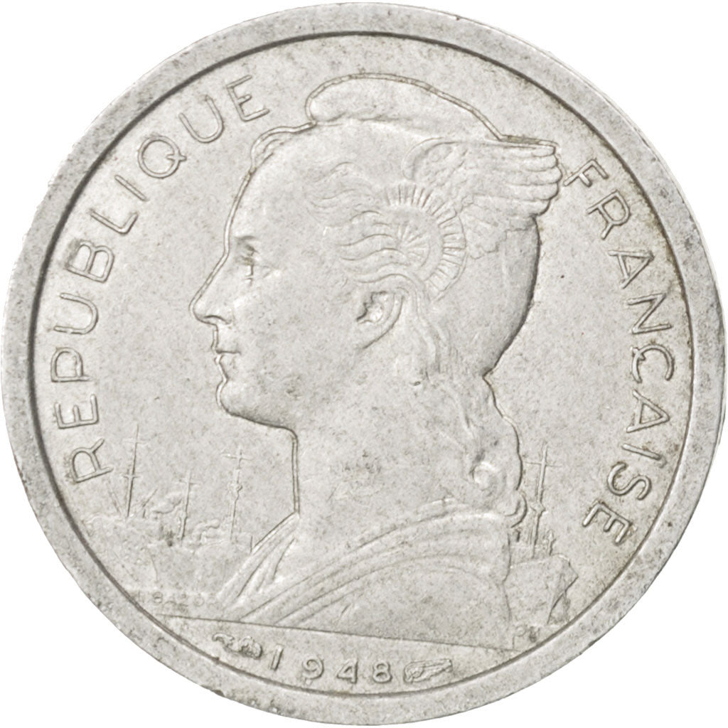 Réunion, 1 Franc 1948, KM 6.1